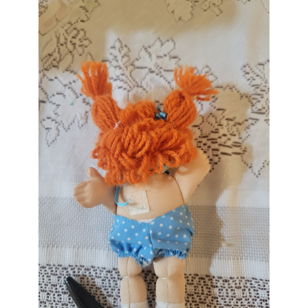 Vintage Cabbage Patch Kids Pin Ups Mini Plush 5 Inch Red Head - Picture 2 of 2
